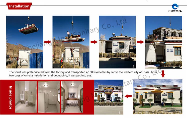Instalation Flow for Outdoor Public Toilet