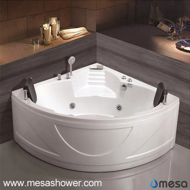 2017 New Corner Standing Alone Akrila Whirlpool Hidromasāža Iekštelpu burbuļvann ar sēdekli